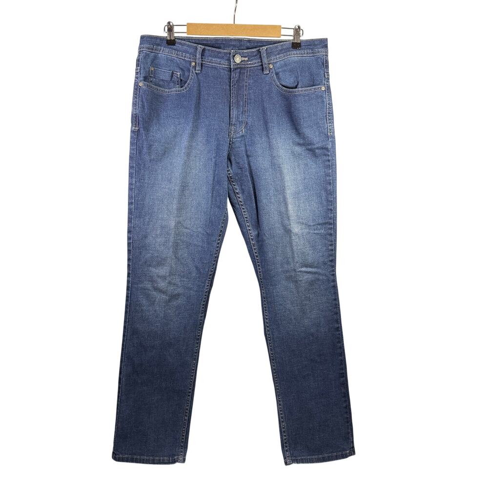 Buffalo David Bitton Jackson-X Straight Stretch Dark Wash Size 36x34 Men’s Jeans